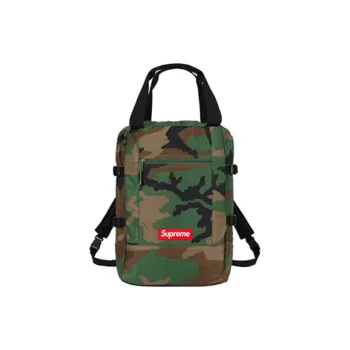 Supreme SS19 Nylon Handbag Backpack Regular Unisex Green Camouflage