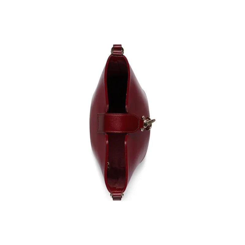 GUCCI Patent Leather Bucket Bags Shoulder Bag Crossbody Bag Mini Women's Burgundy-5
