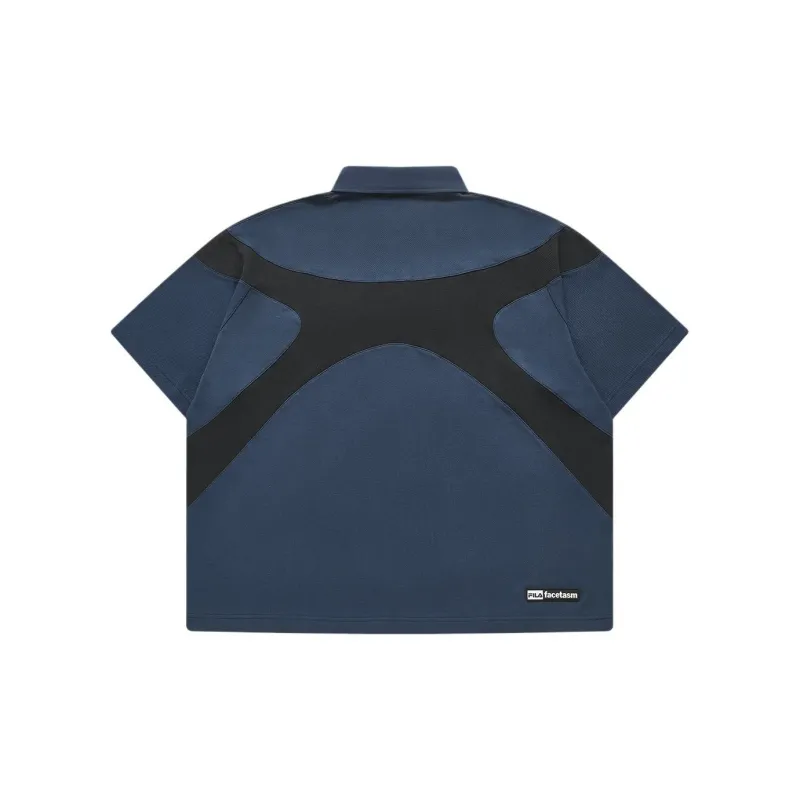 FILA FUSION x FACETASM Polo Shirt Men's Blue-1