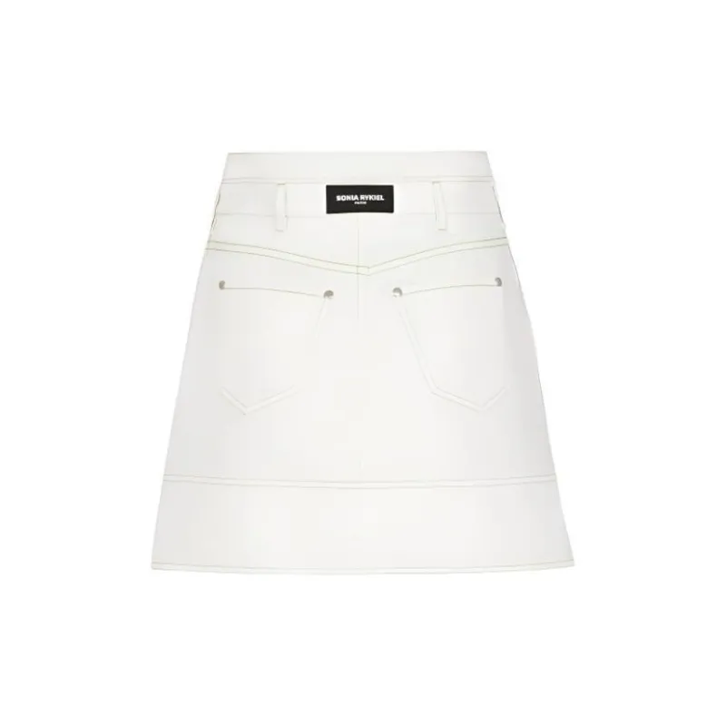 SONIA RYKIEL SS24 Denim Shorts Women's White-1