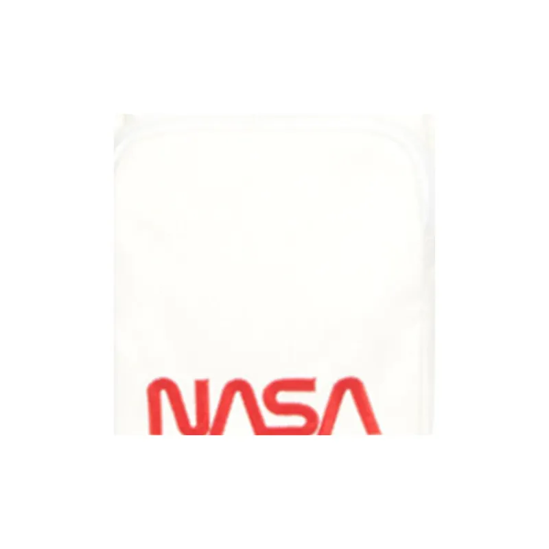Balenciaga NASA Collaboration Embroidery One Shoulder Crossbody Cell Phone Pouch Men's White-4