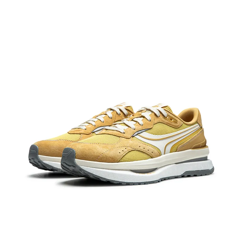LiNing Honor Renew Cushioning Anti-Slip Wear-Resistant Breathable Support Rebound Low-Top Casual Shoes Men's Yellow-2
