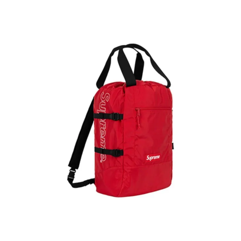Supreme SS19 Nylon Backpack Regular Unisex Red-2