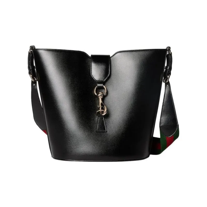 GUCCI Patent Leather Bucket Bags Crossbody Bag Shoulder Bag Women's Black-6