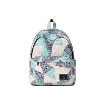 MR.ACE HOMME Polyester Backpack Regular Unisex Blue White