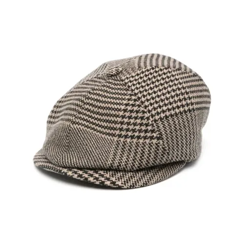 Tagliatore Houndstooth Flat Cap