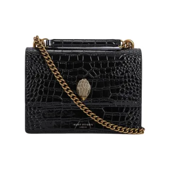 Kurt Geiger London Crocodile Embossed Shoulder Bag