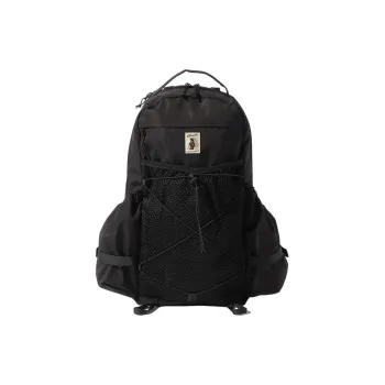 COBMASTER Nylon Outdoor Mountaineering Bag Backpack Medium Size Unisex Light Brown/Black