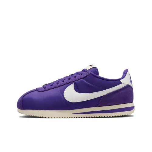 Nike Cortez Running Shoes Men Low-Top Purple/White