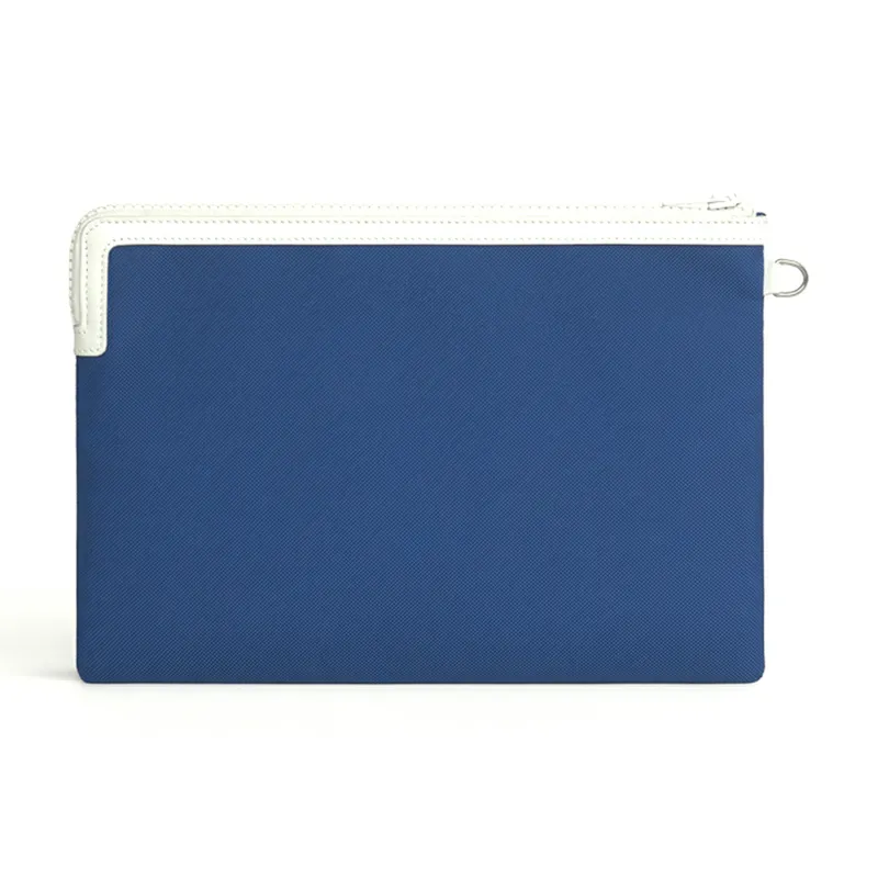 CELINE Polyamide With Cow Leather Clutch Small Size Men's Bright Blue & Red-2