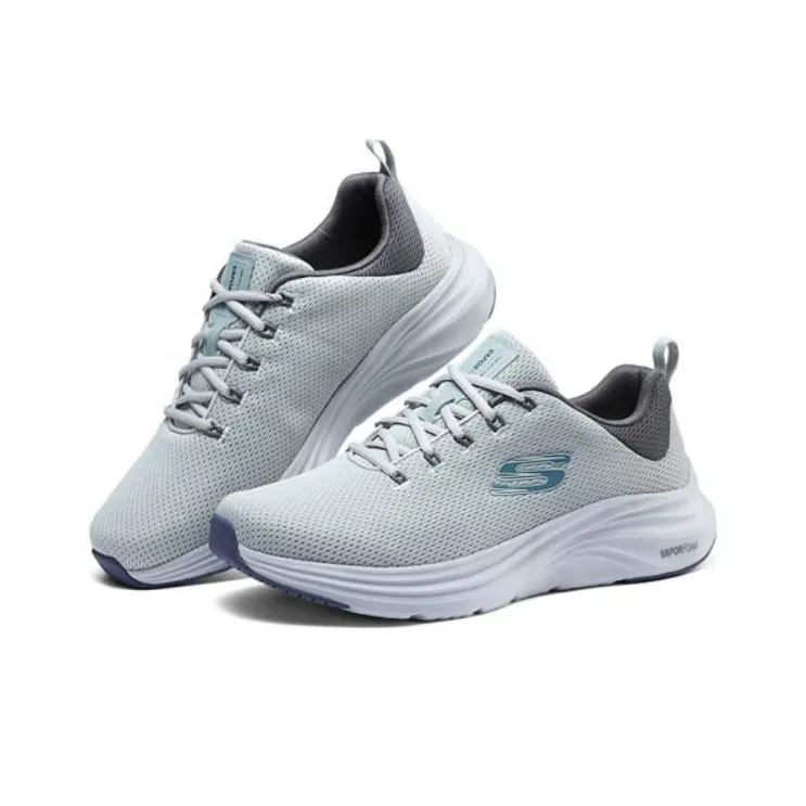 Skechers Vapor Foam Durable Breathable Low Top Casual Shoes Men's Gray White-3