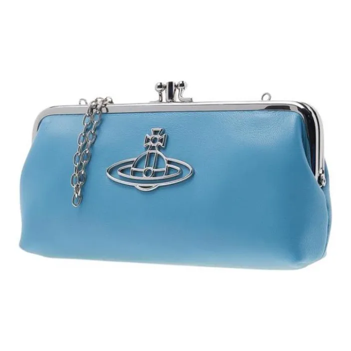 Vivienne Westwood Leather Wallet Women's Blue-1