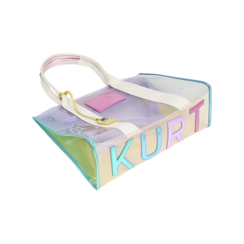 Kurt Geiger London Ethenyl Tote Bag Shopping Bag Handbag Large Size Women's Transparent-3