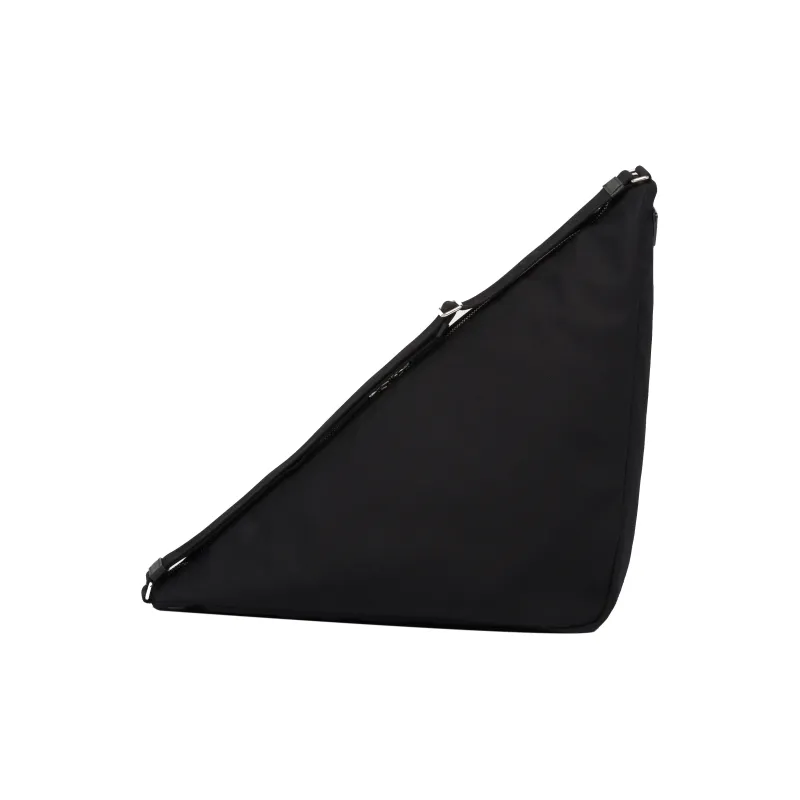 PRADA Canvas Triangle Bag Black-4