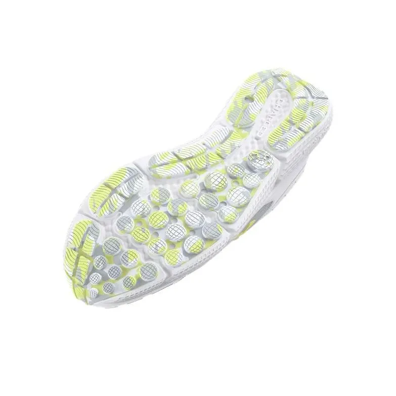 Under Armour Charged Assert 10 Cushioning Slip Resistant Low Top Casual Running Shoes Women's White Yellow-4