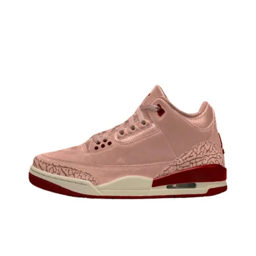 Air Jordan 3 Vintage Basketball Shoes Women's Low-Top Pink