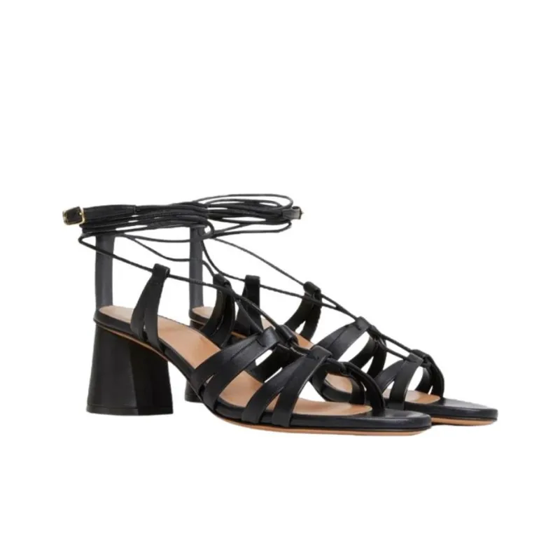 MANSUR GAVRIEL Strap Sandals 2.4cm Women's Black-2
