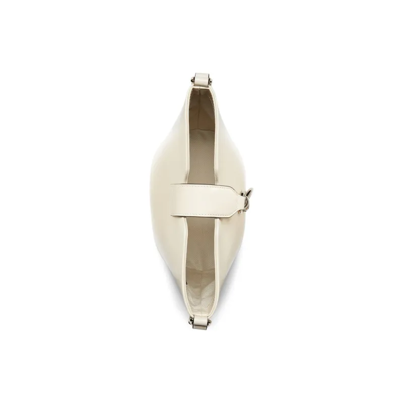 GUCCI Leather Bucket Bags Shoulder Bag Crossbody Bag Mini Women's Ivory White-4