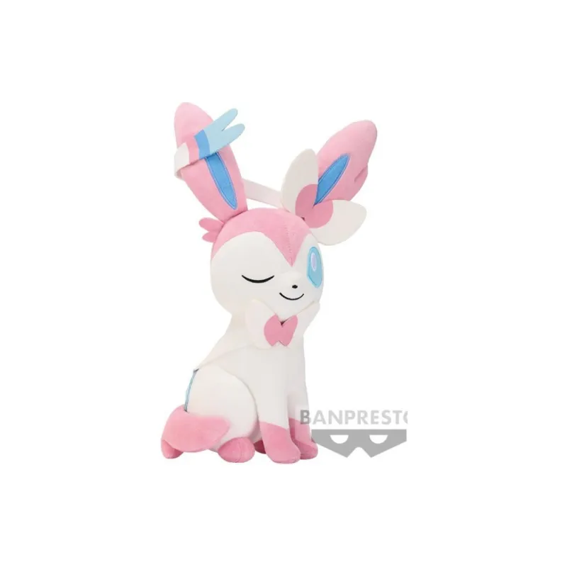BANPRESTO Pokémon Fairy Eevee Dolls Plush Doll 23cm Height-0