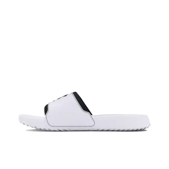 Under Armour UA Ignite Slip Resistant Abrasion Resistant Slide Slippers Men's Black White