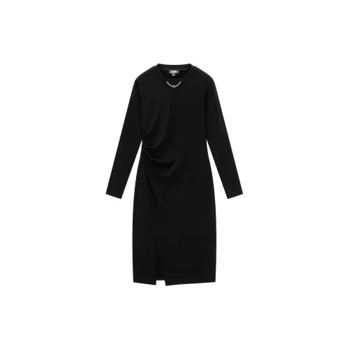 DKNY Long-Sleeved Dresses Women's Black