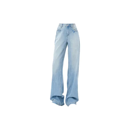 Concubine Zhu Jeans Unisex Stone-Ground Blue