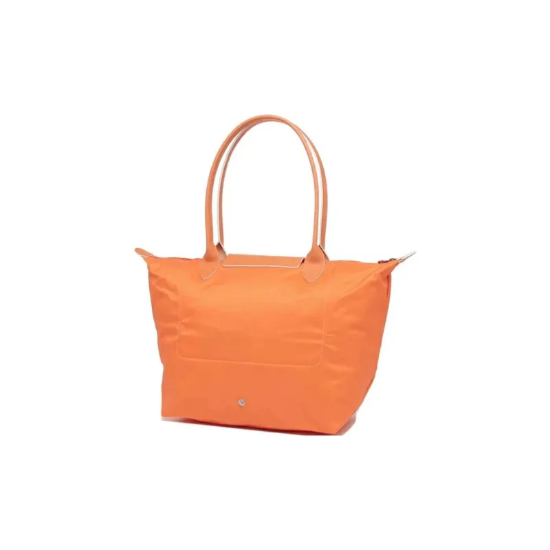 LONGCHAMP Polyamide Canvas With Cow Leather Canvas Bag, Dumpling Bag, One Shoulder Handbag Tubas Women's Orange-2