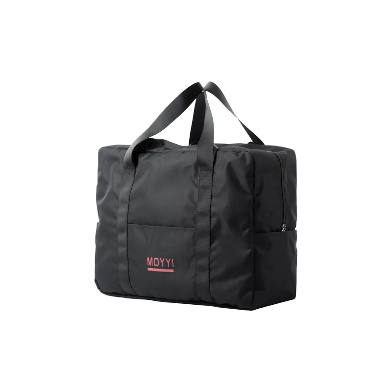 MOYYI Oxford Travel Bag 36L Unisex Black Ecru-1