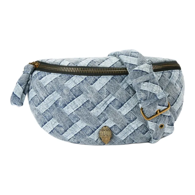 Kurt Geiger London Denim Fanny Pack Women's Blue-0