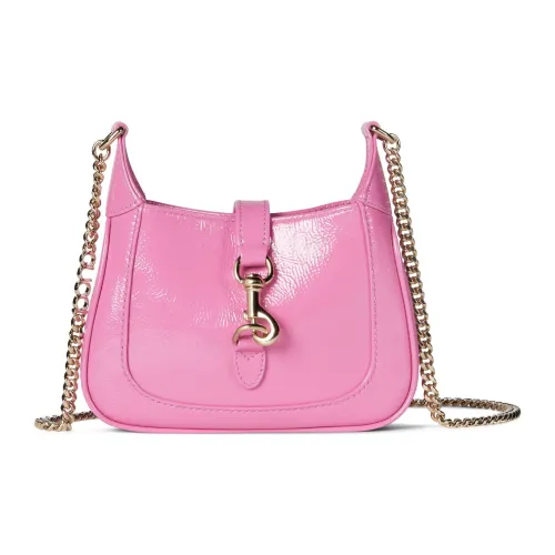 GUCCI Patent Leather Crossbody Bag Shoulder Bag Women's Pink
