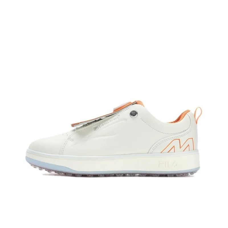 McLaren x FILA GF 1911 Trainer Anti-Slip Wear-Resistant Low-Top Golf Shoes Women's White Orange-0
