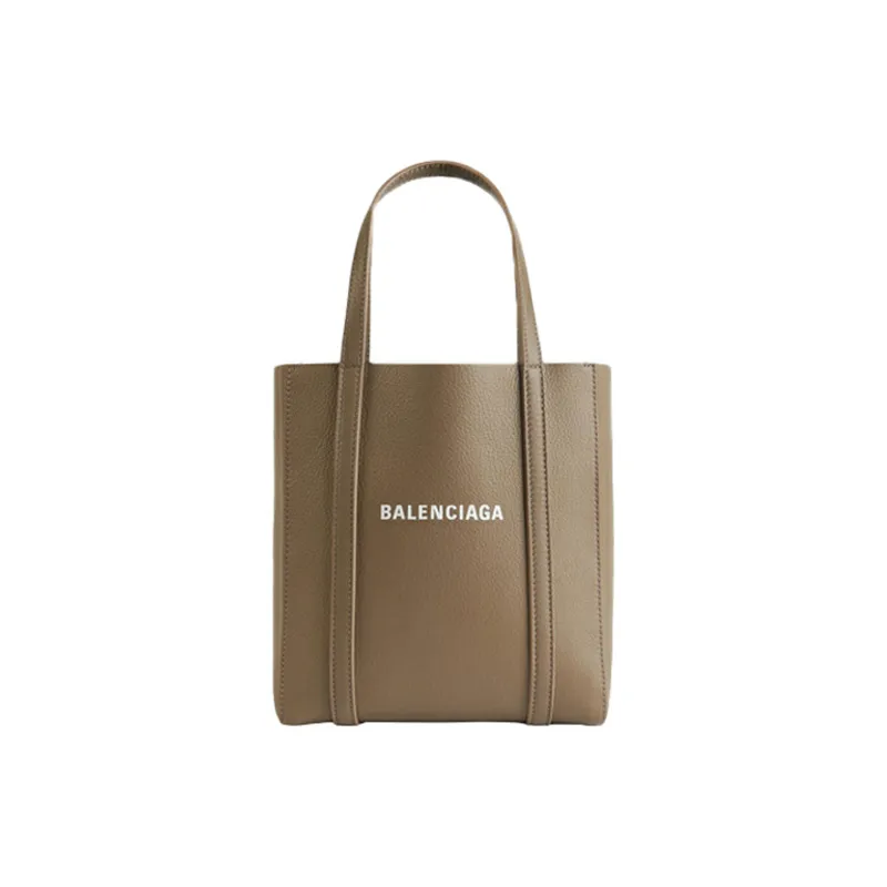 Balenciaga Everyday Cow Leather Tote Bag Crossbody Bag Shopping Bag Extra Small Women's Brown-0