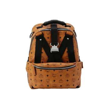 MCM Jemison Backpack & Belt Bag Visetos Cognac