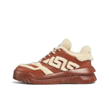 VERSACE Greca Odissea Shearling Sneakers