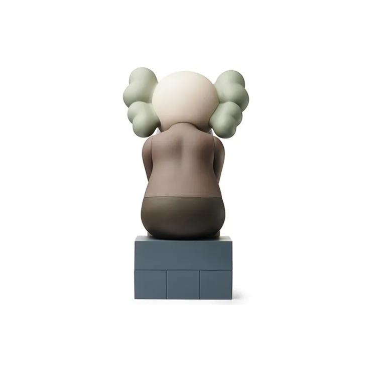 KAWS Passing Through Open Edition Vinyl Figure Black/Brown/Grey Set-2