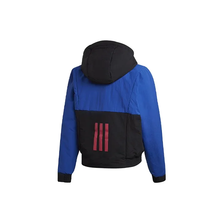 Adidas Puffer Jackets Women's Black Blue Multicolor-1