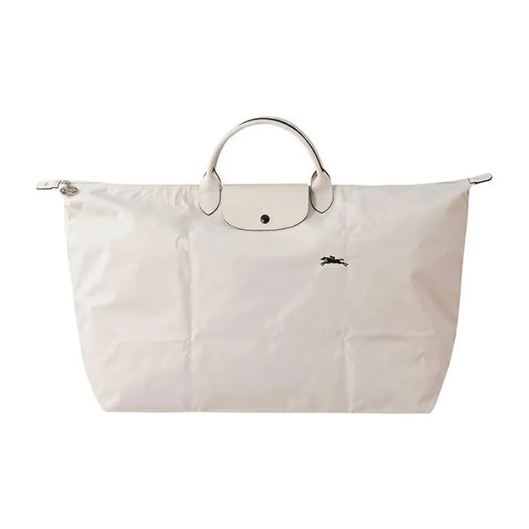 LONGCHAMP Le Pliage Club Canvas Travel Canvas Bag Dumpling Bag Handbag Shoulder Bag Extra Large Women's Pink White-0
