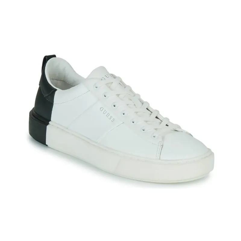 GUESS New Vice Low Top Skateboard Shoes Men's White-6