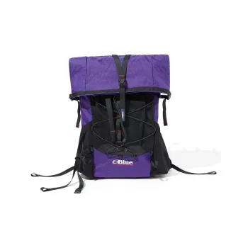 LANQI Polyamide Mountaineering Bag Backpack Regular Unisex Dark Purple & Black/Brown Yellow & Black