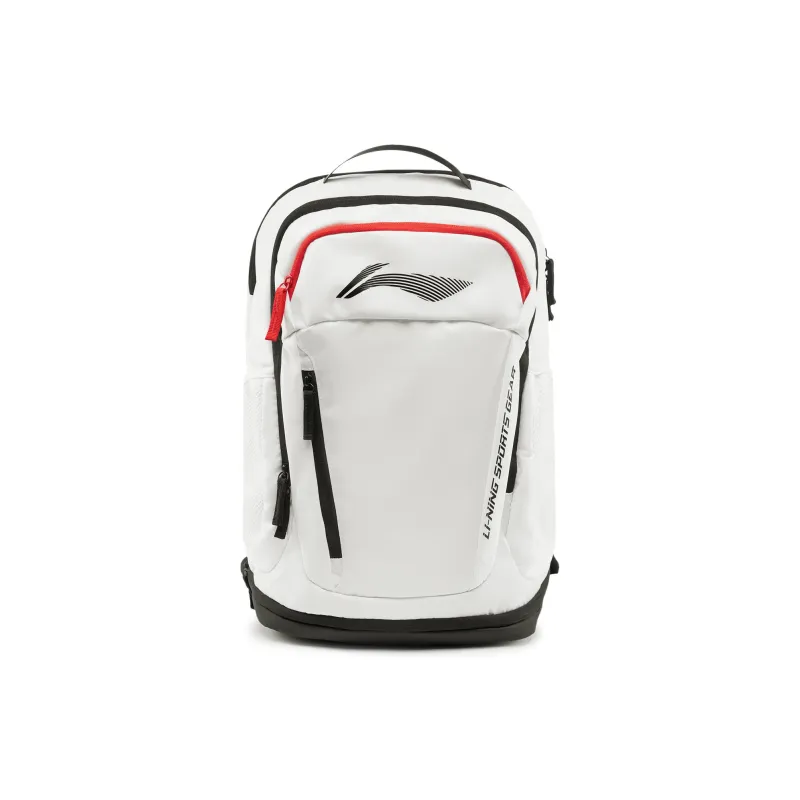 LiNing Fitness Series Polyester Backpack Unisex White-0