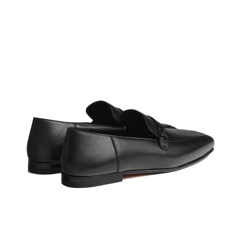 HERMES Giovanni Loafers Women's Black-3