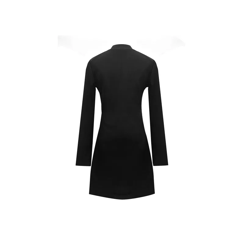 FOREVER 21 Long-Sleeved Dresses Women's Black-1