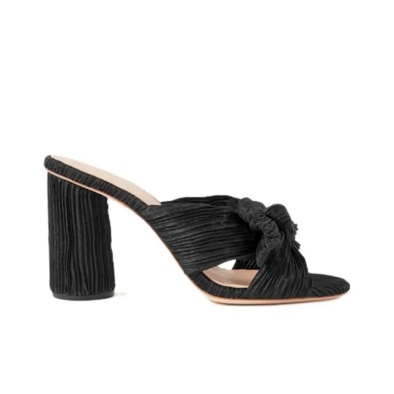 Loeffler Randall Rubber Sole Slide Slippers Women's Black-1