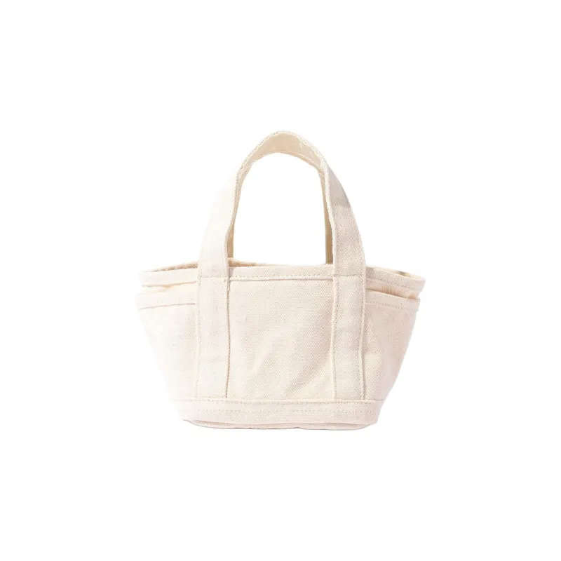 COBMASTER Polyester Handbag Small Size Women's Ecru/Charcoal-2