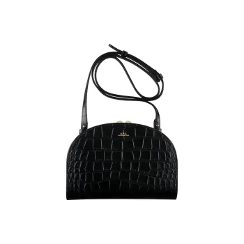 A.P.C Leather Clutch, Crossbody Bag, Shoulder Bag Women's Black