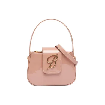 Blumarine Cow Leather Shoulder Bag Crossbody Bag Handbag Women's Pink