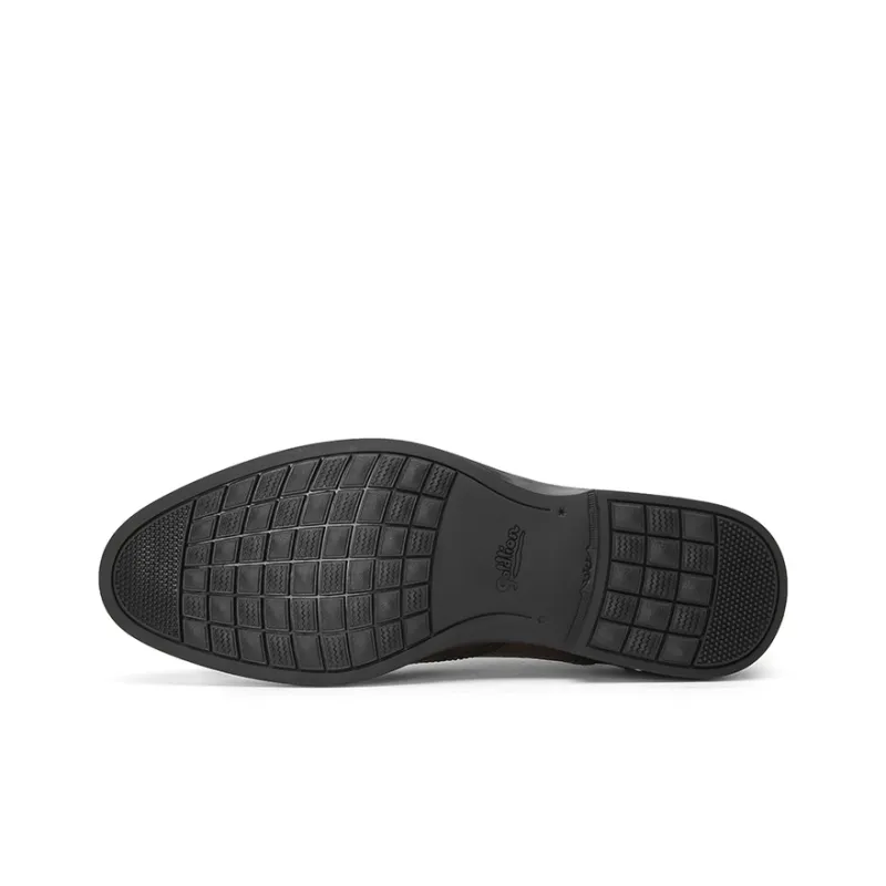 GOLDLION Dress Shoes Men Low Top Black/Brown-9