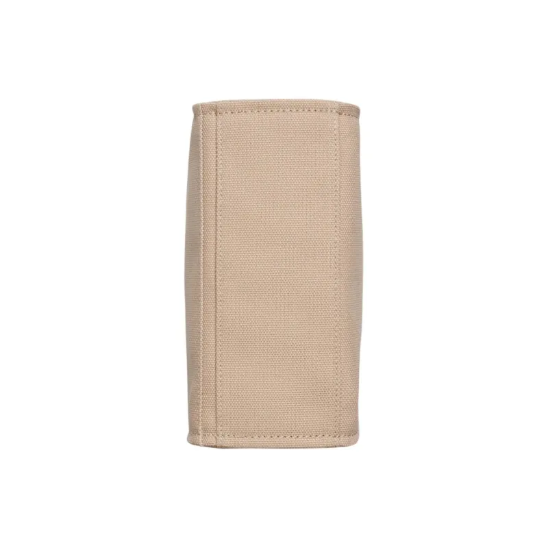 DKNY 100% Cotton Tote Bag Shopping Bag Shoulder Bag Crossbody Bag Handbag Small Size Women's Light Brown-4