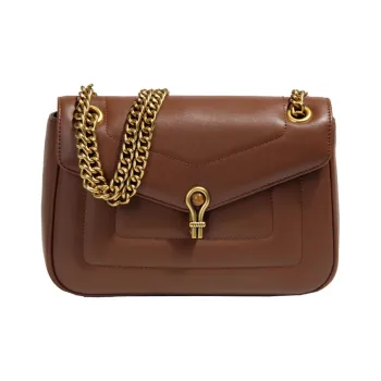 YOCAMU Cow Leather Chain Bag Shoulder Bag Small Square Bag Tofu Bag Crossbody Bag Shoulder Bag Women's Black/Coffee/Red