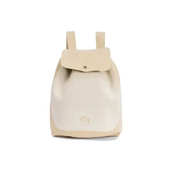 Finerworld Fabric Backpack Regular Women's Khaki/Gray